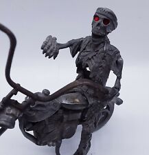 Vintage 1991 Partha Pewter Motorcycle & Skeleton Rider 4.25