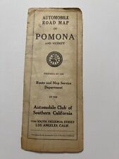 VTG Pomona California AAA 1919 Road Map picture
