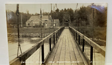 RPPC Swinging bridge  Iron Mountain, Mich. Postcard Unposted picture