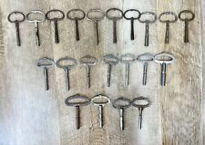 Lot of 21 Misc Clock Keys Vintage Antique French Winding Mantle Various Sizes picture