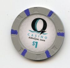 1.00 Chip from the Q Casino Dubuque Iowa H&C Gray picture