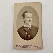 Antique CDV Photo Very Beautiful Young Fashionable Woman Adams NY picture
