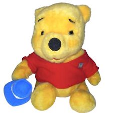 VTG DISNEY Vintage Winnie-the-Pooh With Honey Pot 1994 Plush 10” Red Shirt picture