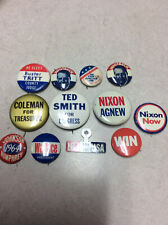Lot of 12 misc political campaign buttons picture