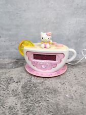 Hello Kitty Tea Cup AM/FM Alarm Clock Radio with Nightlight KT2055 Sanrio TESTED picture