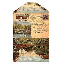 1933 Beautiful Parks Detroit Michigan Post Cards picture