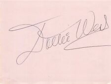 Dottie West & Unknown Dual SIGNED Autograph Book Page 4.5x5.75 picture