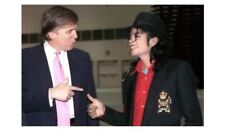Donald Trump Meets Michael Jackson PHOTO US President  King of Pop Thriller picture