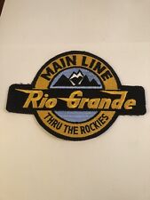 Train Railroad Patch Rio Grande Western Main Line Rockies 9x6 picture