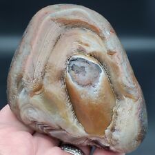 1 LB 0.23 OZ INCREDIBLE LARGE FACE MICRO BANDED PEELER LAKE SUPERIOR AGATE GEM picture
