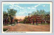 La Crosse WI-Wisconsin, St Francis Hospital & Annex Antique Vintage Postcard picture