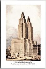 The Waldorf-Astoria Park Avenue and Fiftieth Street New York NY Postcard picture