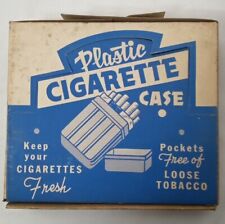 New Vintage Box Of 12 Plastic Cigarette Cases Colorful Impress Your Friends picture