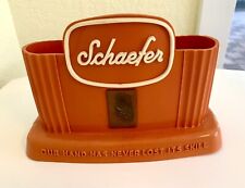 Vtg 1950s SCHAEFER BEER Bar Counter Top Caddy Advertising Mid Century Modern picture
