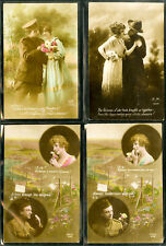 WWI 4 VF Unusual Lover Picture Postcards picture