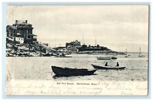 1906 Old Fort Sewall Beach Scene Marblehead Massachusetts MA Antique Postcard picture