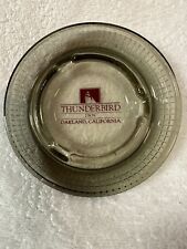 Thunderbird Inn  - Oakland, California Brown Glass Ashtray VINTAGE & RARE picture