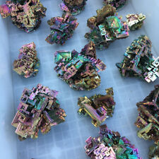 10Pcs Rainbow Aura Titanium Bismuth Quartz Crystal Specimen Gemstone Healing picture