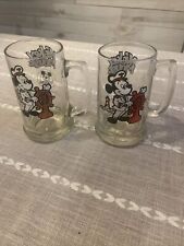 2 - Vtg Walt Disney Mickey Mouse Club Glasses / Mug Sailor Captain picture