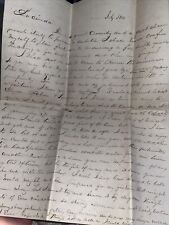 Antique 1850 Pre Civil War Letter Mentions Soldiers of Bunker Hill Great Country picture