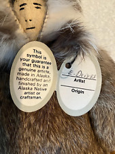 Rare Vintage Inupiaq Alaska Eskimo Doll By Elizabeth Driggs Signed picture
