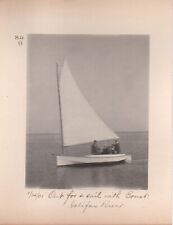 Mounted Snapshot Photo Sailing on Halifax River Florida 1901 picture
