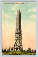 Schuylerville NY-New York, Saratoga Monument, Antique, Vintage c1912 Postcard picture