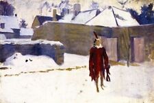 Art Oil painting Manikin-in-the-Snow-John-Singer-Sargent-oil-painting art picture