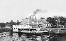 Thomas Edison Steam Boat Caloosahatchee River Florida FL Reprint Postcard picture