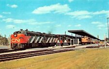 Ottawa Canada Train Railroad Depot Station Canadian National Vtg Postcard D34 picture