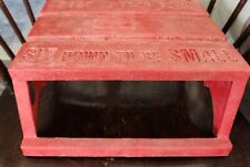 Vintage 1970s Empire Toys Red Step Stool 