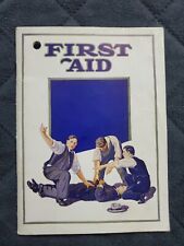Vintage 1939 First Aid Booklet Scrapbook EMT Ephemera Prudential picture