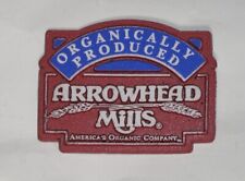 Vintage Arrowhead Mills Refrigerator Magnet (2 1/3”) picture