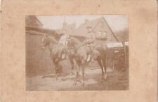 Original WWI Cabinet Photo GERMAN SOLDIERS MOUNTED HORSES HANNOVER Germany 109 picture
