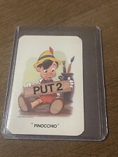 Authentic Vintage Walt Disney Productions Snap Pinocchio Card RARE DISNEYANA picture