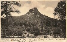 1906 ARIZONA PHOTO POSTCARD: THUMB BUTTE, PRESCOTT, AZ UND/B picture