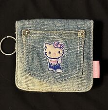 Rare Vintage Y2K Sanrio Denim Hello Kitty Wallet 2003 picture