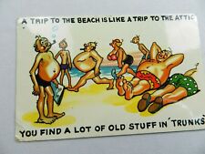Vintage Postcards Novelty Comic A Trip to the Beach Like a Trip to the Attic picture