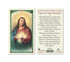 Prayer to the Sacred Heart of Jesus - Paperstock Holy Card HC9-007ENL picture