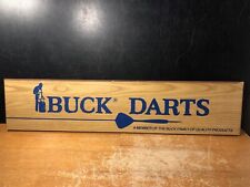 Vintage Buck Knives Darts Wood Sign picture