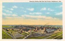 American Rolling Mill East End Works Middletown Ohio linen postcard picture
