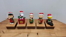 Hallmark Peanuts Wireless Christmas Band Complete Set 5 Motion Sound 2011 VIDEO picture