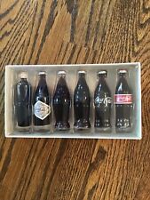Evolution Of The Coca Cola Contour Bottle 1998 Mini Set Of 6 Coke 1899 - 1986 picture