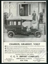 1907 Charron Girardot Voigt CGV enclosed car vintage print ad picture