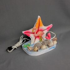 Mid Century 1950s Starfish Seashell Pink Flamingo Night Light Florida Souvenir  picture