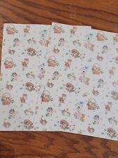 Vintage Current Giftwrap / Wrapping Paper - Kittens & Birds 30