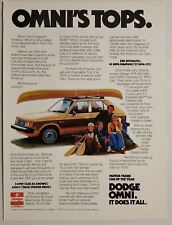 1978 Print Ad The 1979 Dodge Omni 4-Door with Canoe on Top Happy Family picture