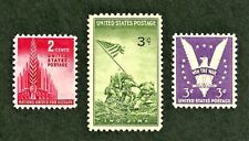 *75 year old US stamps usa WW2 iwo jima,win the war,Allies, MINT CHOICE GEMS picture