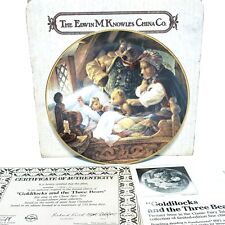 Knowles Goldilocks And The Three Bears 1991 #755A Plate 8 1/2