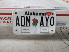 Alabama Expired 2020 Motorcycle Helping Schools License plate ADM AYO picture